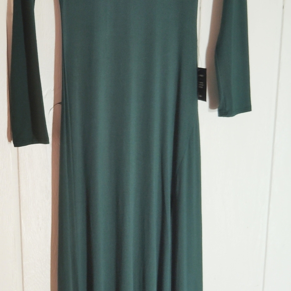 NWT!! LULU'S, Forest Green Long Sleeve Maxi Dress. Size XS - Picture 5 of 11